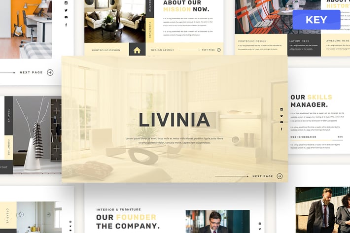 Livinia - Keynote Presentation Templates
