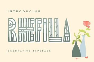 Rhefilla | Decorative Typeface