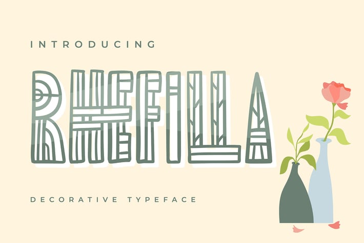 Rhefilla | Decorative Typeface