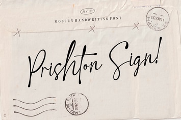 Prishton Sign Font