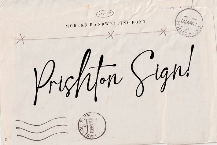 Prishton Sign Font
