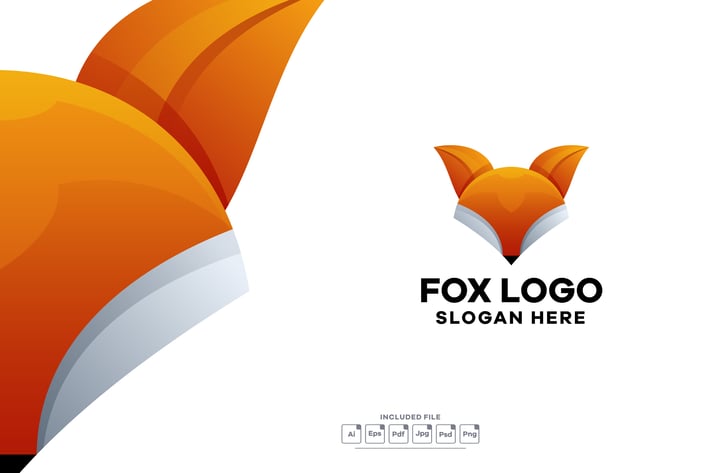Fox Gradient Logo Template