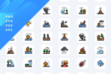 Natural Disasters Icons