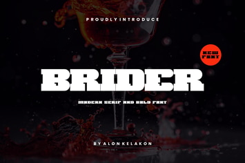 Brider - Bold Font