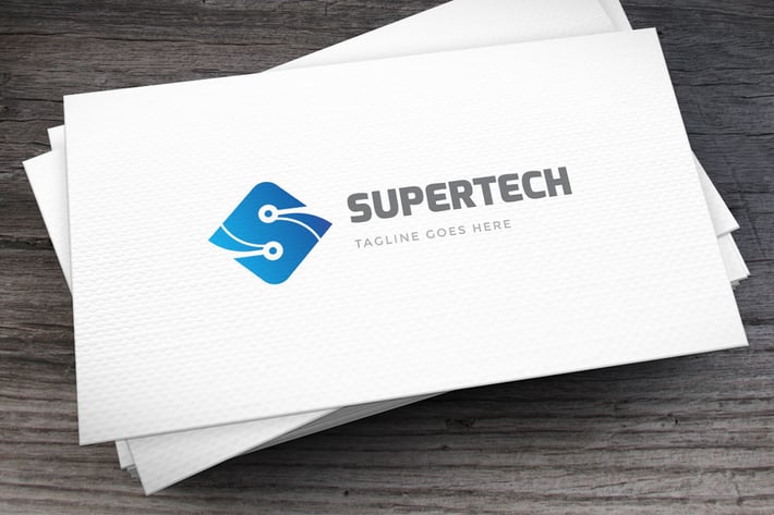 Supertech Letter S Logo Template