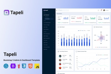 Tapeli - Responsive Bootstrap 5 Admin UI Kit