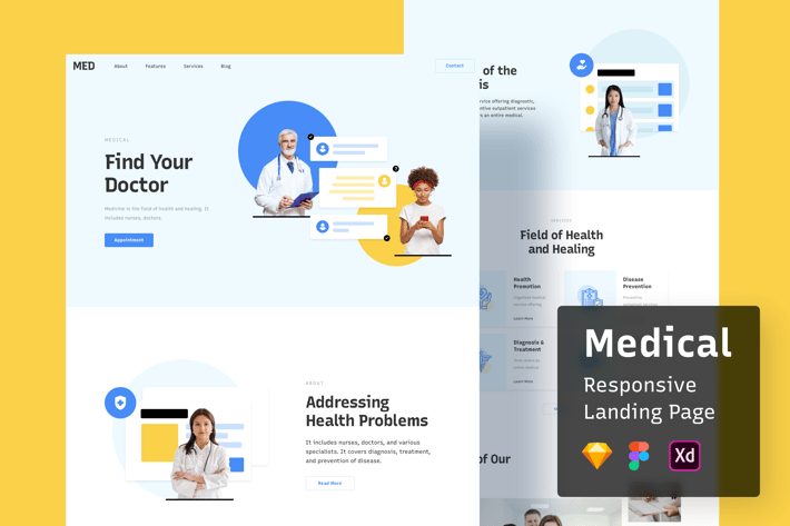 Medical Responsive Landing Page