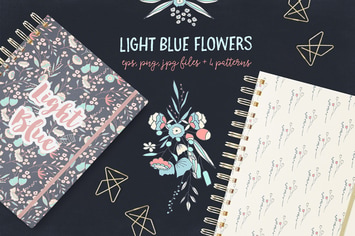 Light Blue Flowers