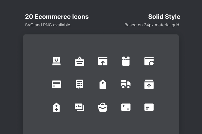 Ecommerce Icons - Solid Style