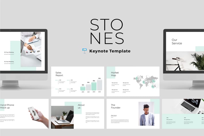 Stones - Modern & Clean Keynote Template