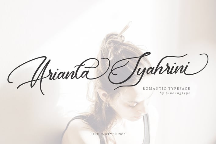 Arianta Syahrini Romantic Font