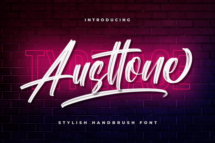 Austtone - Brush Font