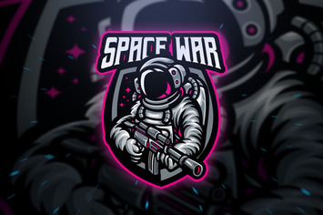 Space War Sport and Esport Logo Template