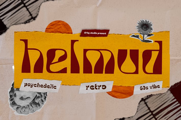 Helmud – Retro Psychedelic Font