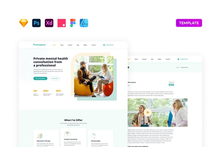 Mental Health & Psychotherapist Template