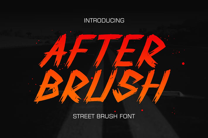 After Brush - Street Brush Font