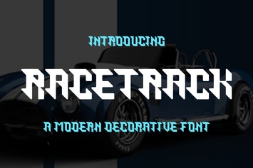 Racetrack - Decorative Font