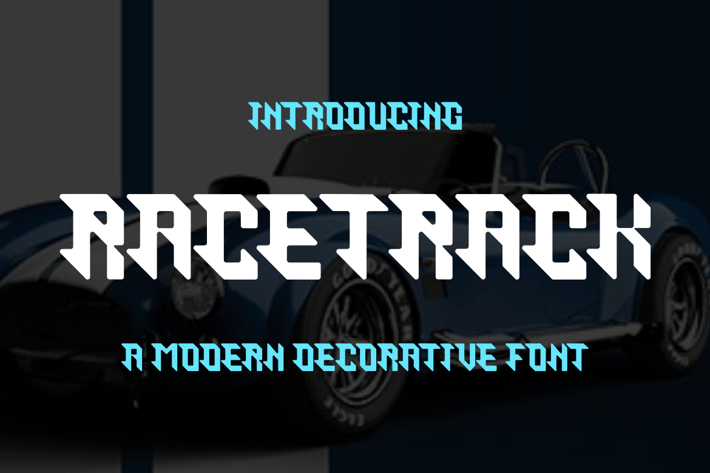 Racetrack - Decorative Font