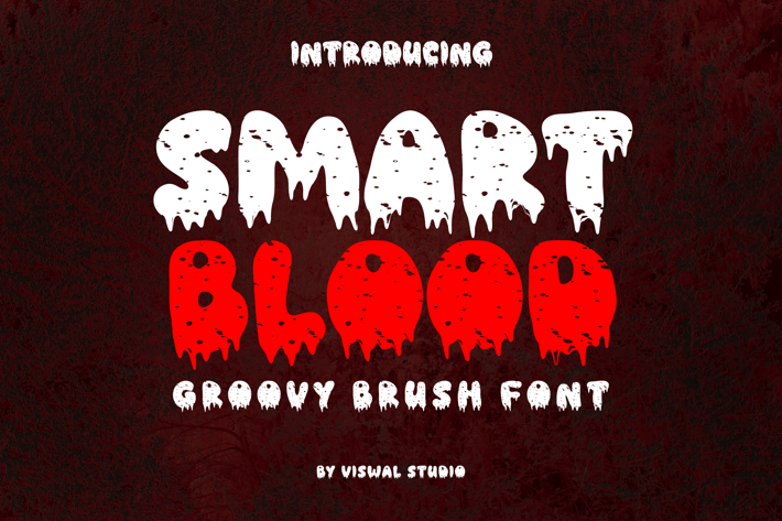 Smart Blood - Groovy & Horror Font