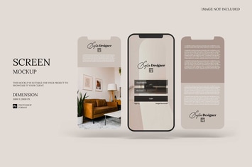 Elegant Phone Screen - Mockup 