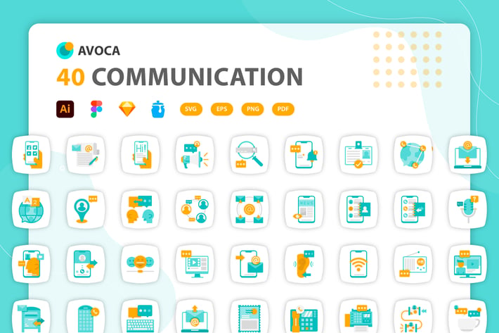 Avoca - Communication Icons