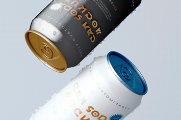 Soda Can Mockup	