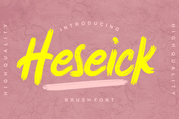 Heseick Brush Font