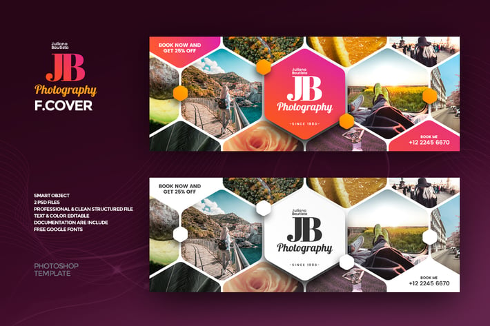 Photography Facebook Cover Template