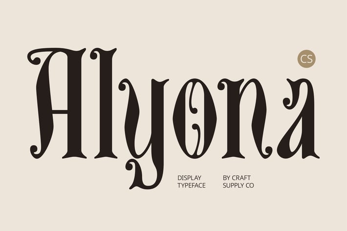 CS Alyona – Gothic Font