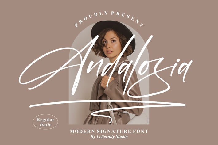 Andalosia Modern Signature Font
