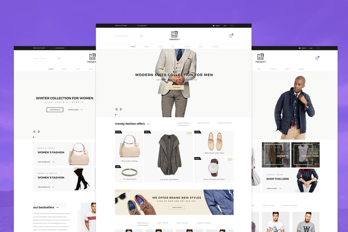 Trendify - Fashion eCommerce PSD template