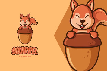 Squirrel - Mascot Logo