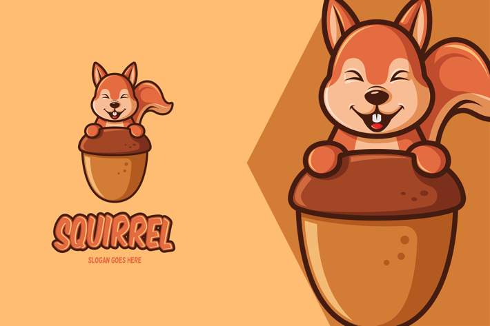 Squirrel - Mascot Logo