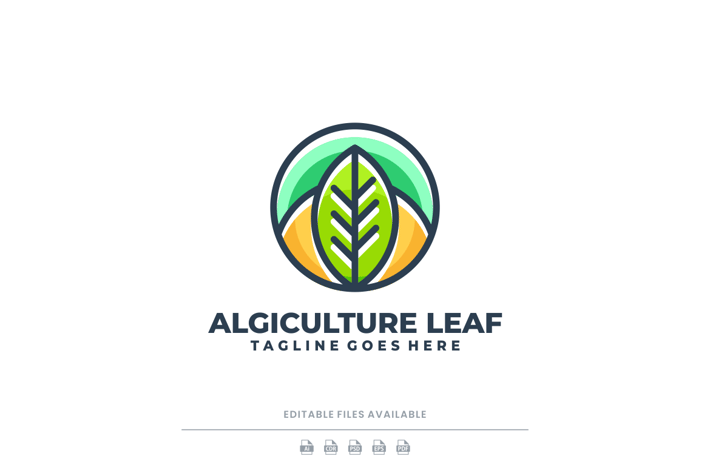 Leaf Color Mascot Logo