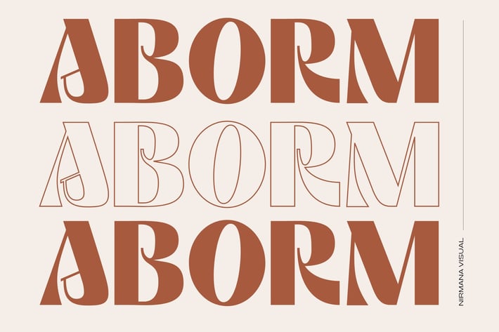 Aborm - Logo Font