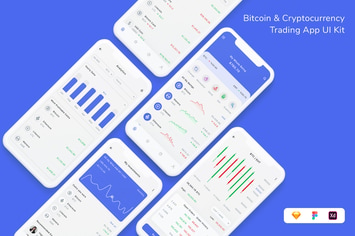 Bitcoin & Cryptocurrency Trading App UI Kit