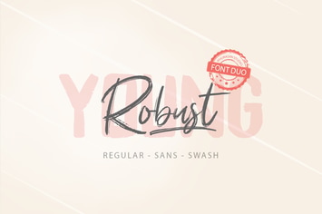Young Robust Font Duo