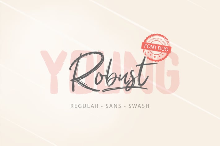 Young Robust Font Duo