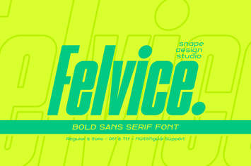 Felvice - The Bold Font