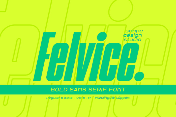 Felvice - The Bold Font