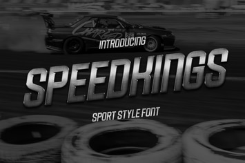 Speedkings - Futuristic Display Font