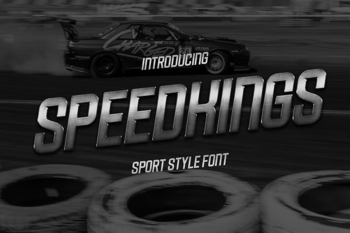 Speedkings - Futuristic Display Font