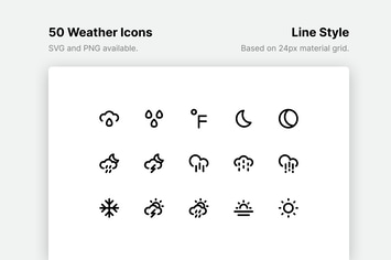 Weather Line Icons