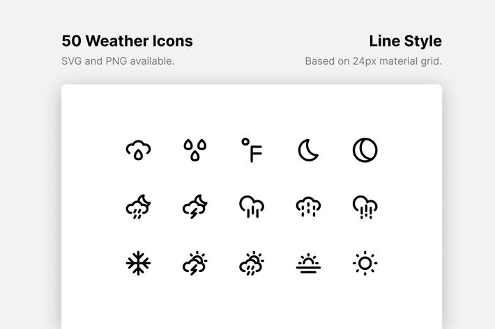 Weather Line Icons