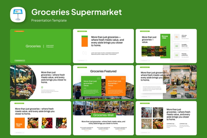 Multipurpose Grocery Supermarket Keynote