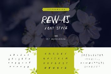 Rewaj - Custom Handmade Font Style