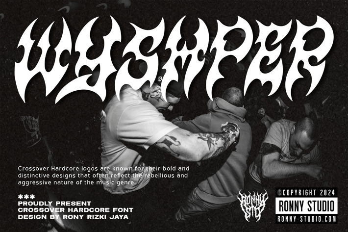 Wyshper - Crossover Hardcore Font