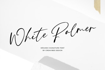 White Palmer - Signature Script Font