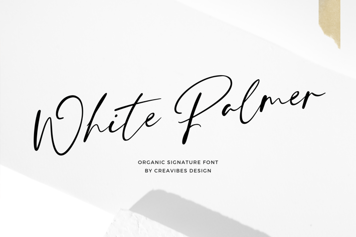 White Palmer - Signature Script Font