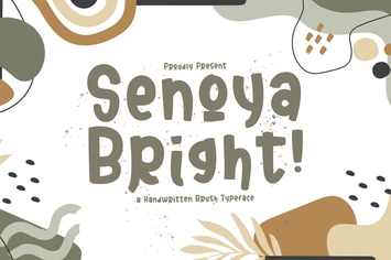 Senoya Bright - Display Font